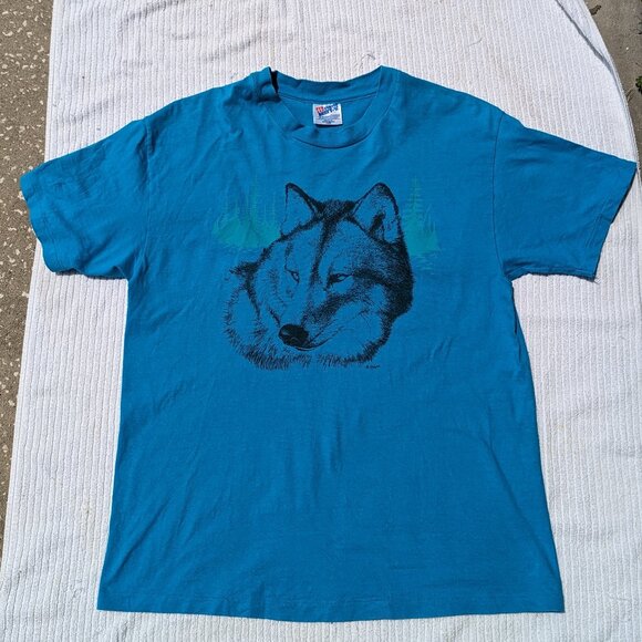Hanes Beefy T Springhill wolf tee - Picture 1 of 12